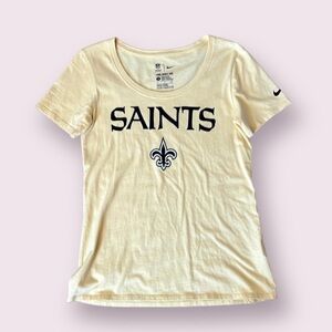 NIKE New Orleans Saints Butter cream Tee 
Sz small